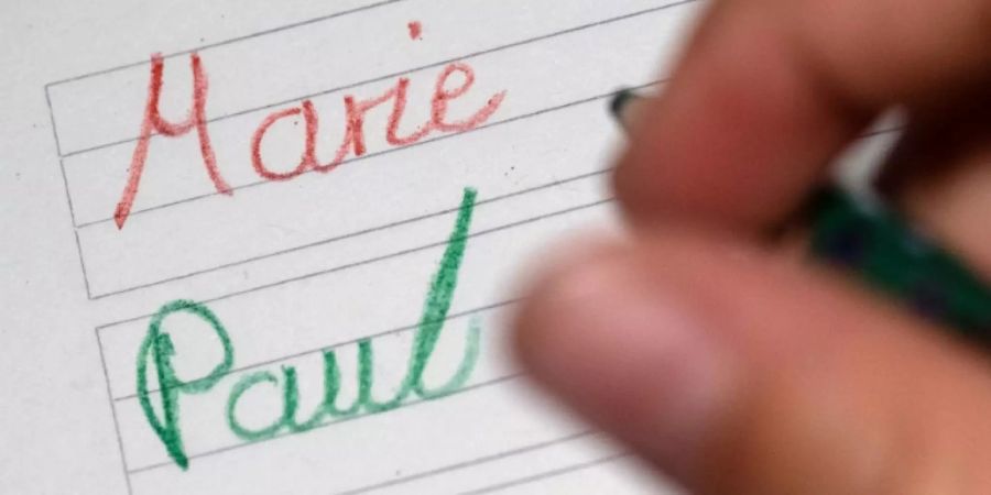 Marie und Paul sind die beliebtesten Vornamen
