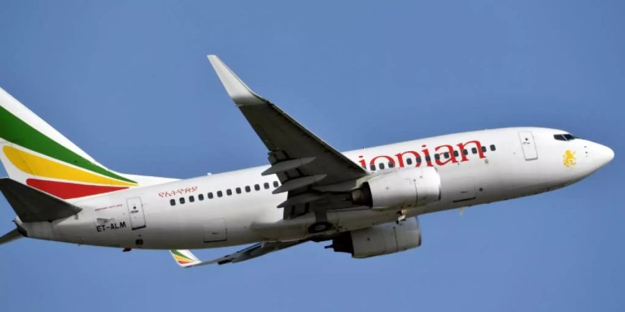 Eine Boeing von Ethiopian Airlines