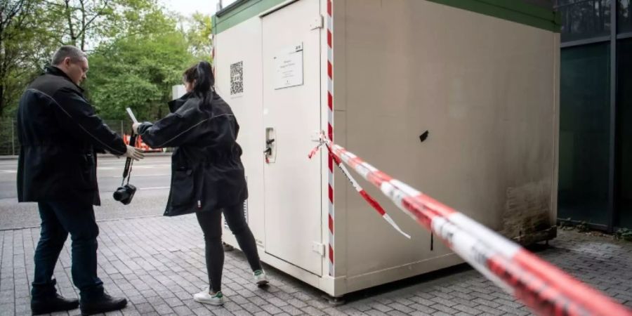 Spurensicherung an Stuttgarter Messstation