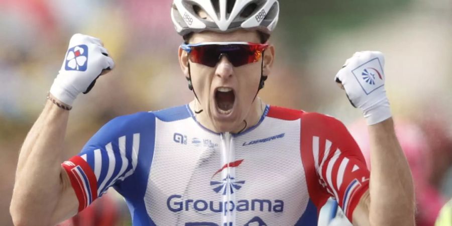 Arnaud Demare feiert seinen ersten Saisonsieg
