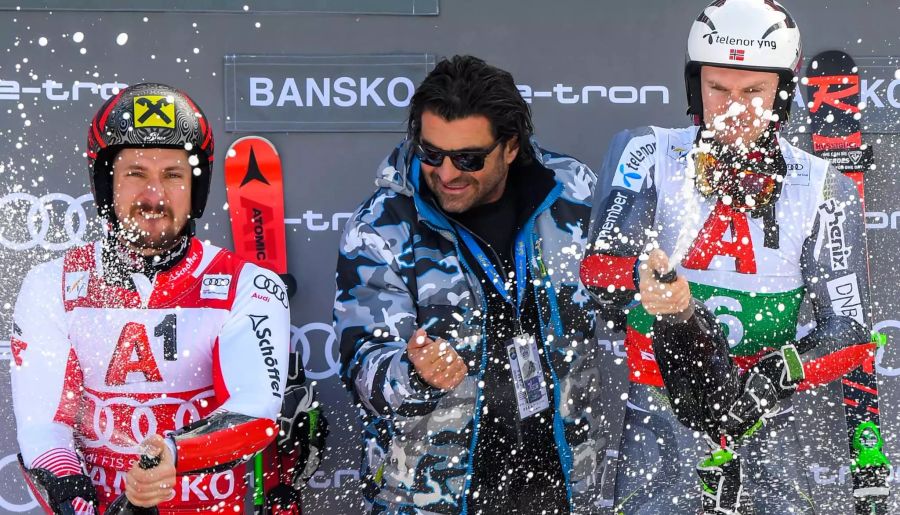 Kristoffersen und Hirscher in Bansko