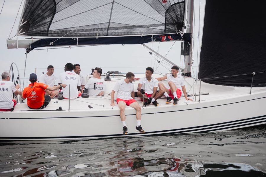 Die Schweizer Nati wurde auf sieben Boote verteilt.