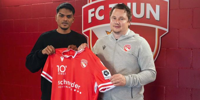 Ashvin Balaruban unterschreibt für drei Jahre beim FC Thun. Ashvin Balaruban