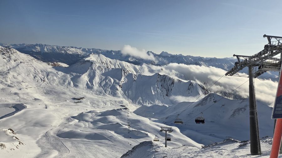 Die Aussicht oben an der Masnerkopf-Bahn: bombastisch!