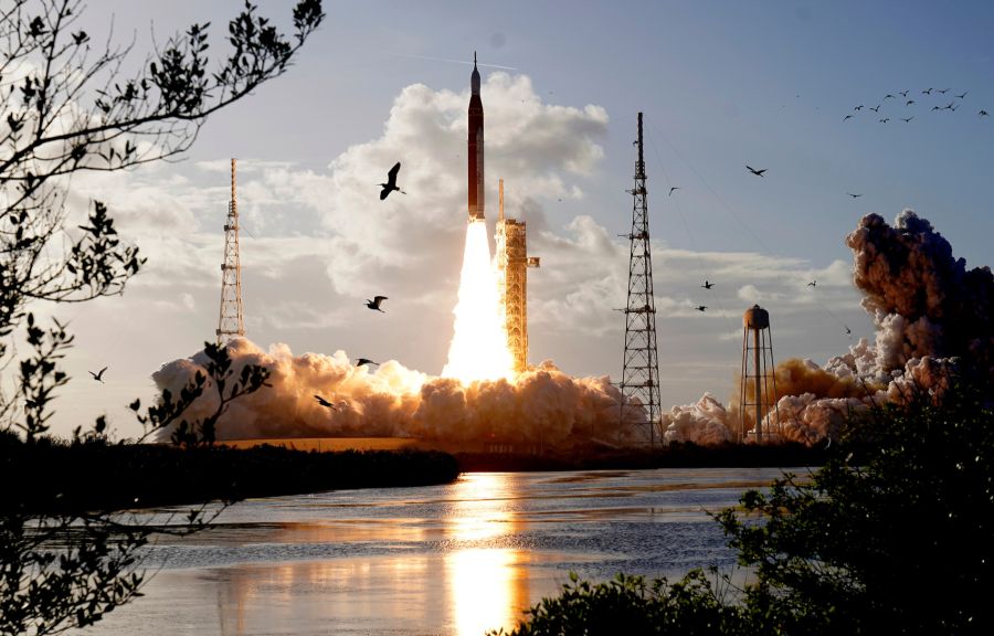 Hier starteten die vier am 1. April ihre Reise vom Weltraumbahnhof Cape Canaveral im US-Bundesstaat Florida.
