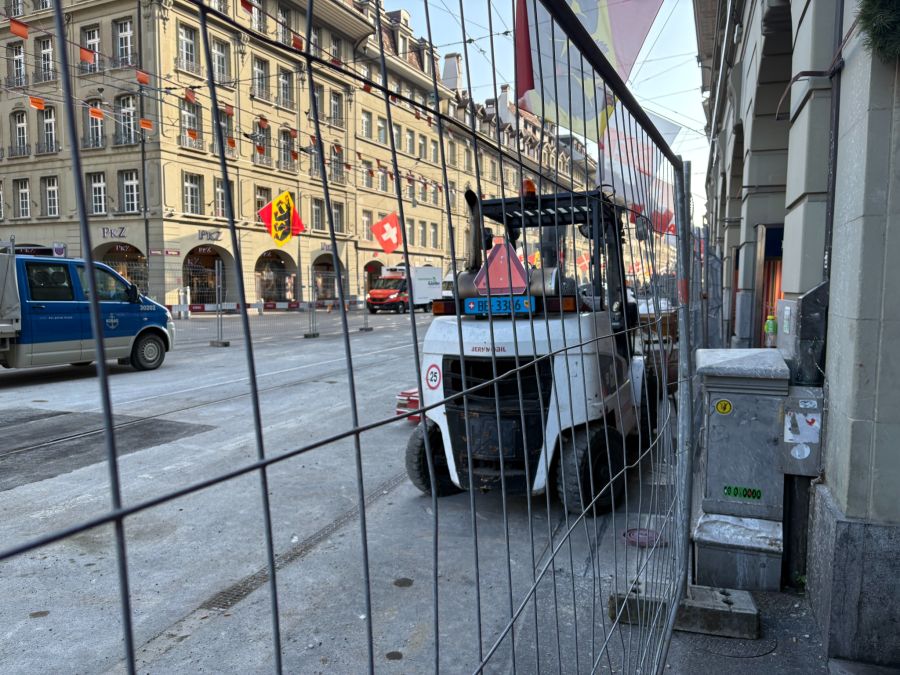 Die Baustelle, hier Spitalgasse, wird am Freitag aufgelöst.