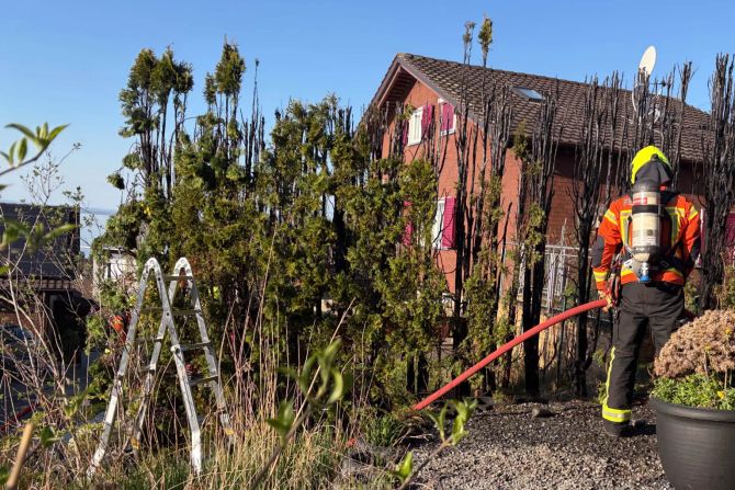 Rorschacherberg Heckenbrand