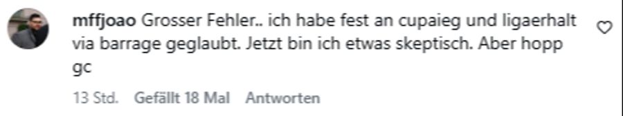 Dieser User hätte mit einem Trainerwechsel bis zum Ende der Saison zugewartet.