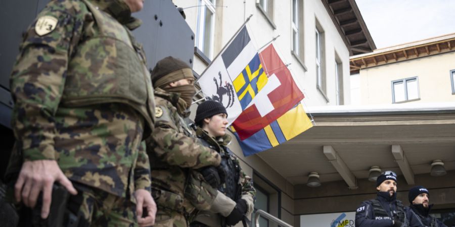 Armeeangehörige im Sicherheitsdienst am World Economic Forum (WEF) im Januar in Davos.