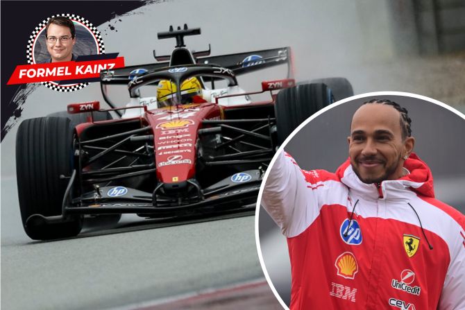 Lewis Hamilton Ferrari Shakedown