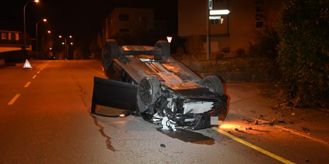 Selbstunfall Niederuzwil