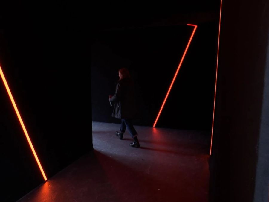 Dieser Fluchtweg in Adelboden ist noch zu dunkel.