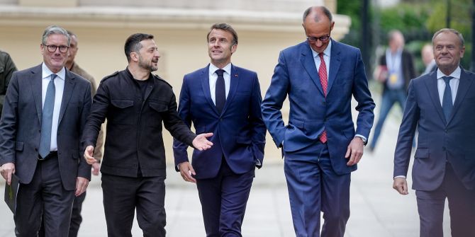 Merz, Macron, Starmer und Tusk in Kiew