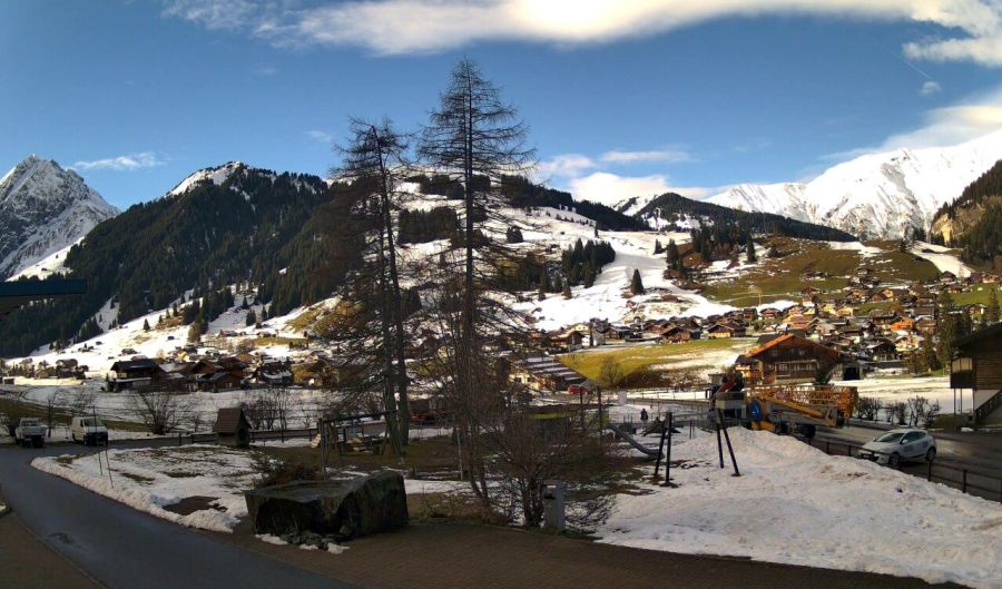 Und noch ein Bild aus Adelboden vom Montag.