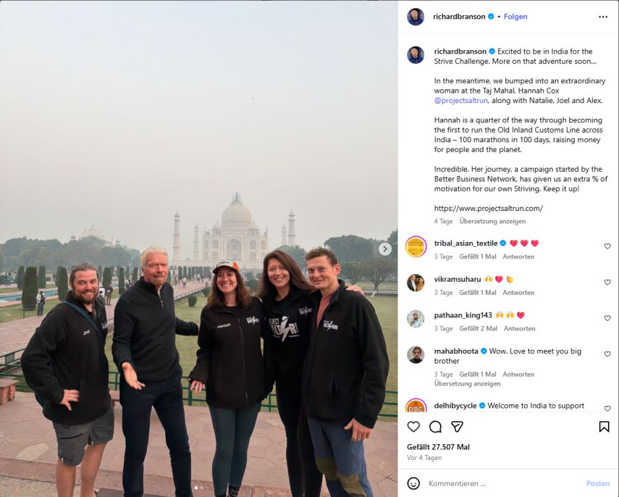 Wegen eines Sturzes vom Velo musste er seine Indien-Reise vorzeitig abbrechen.