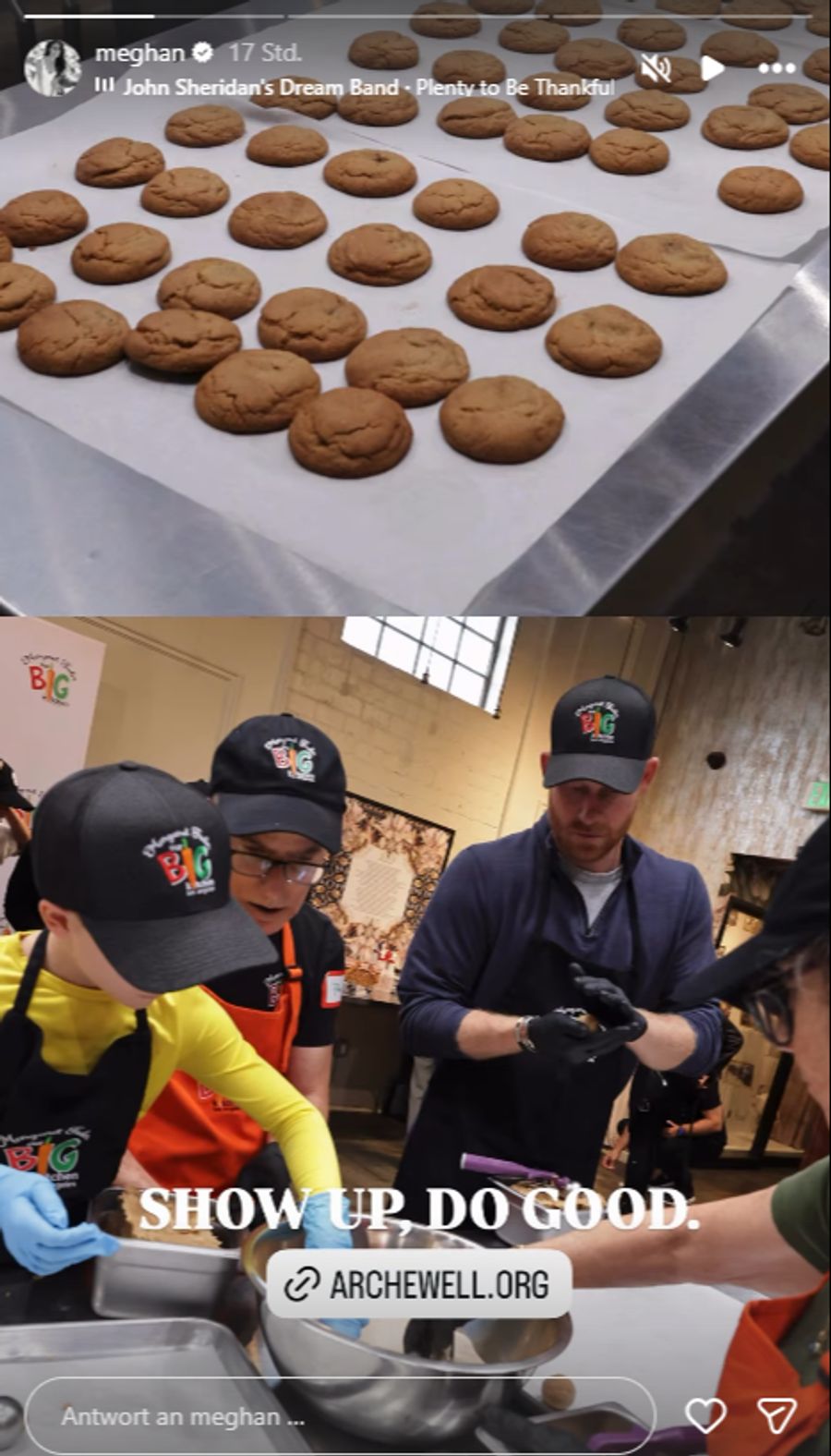 Archie greift gerade in den Guetzli-Teig.