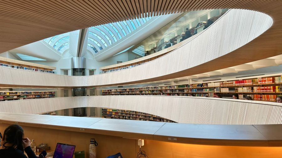 Die benötigten Bücher werden vielfach von Studierenden in der Rechtswissenschaftlichen Bibliothek versteckt.