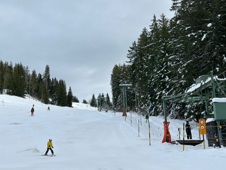 Heute Vormittag konnten am Skilift Hohwald die ersten Kurven der Saison gefahren werden.