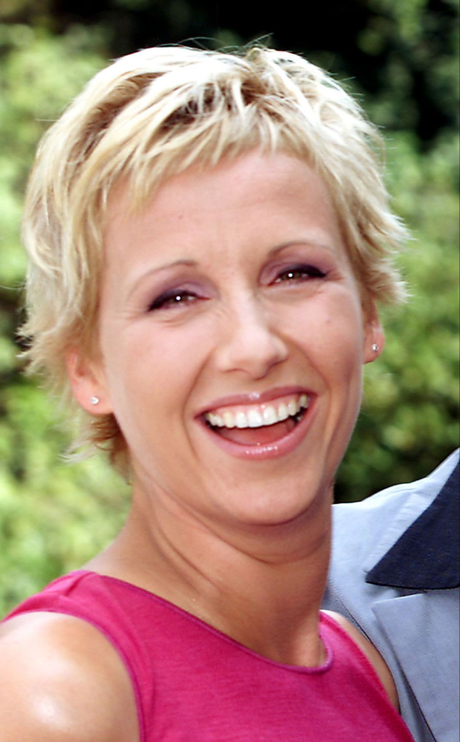 So kannte man Andrea Kiewel früher: Kurzgeschnitten und bunt. (Archivbild)