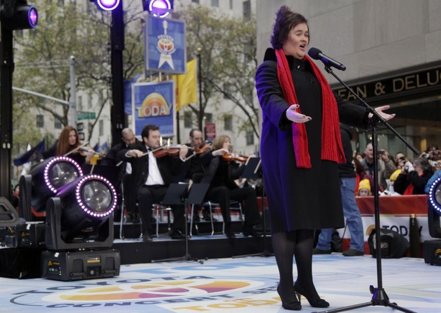 Auch in New York trat Susan Boyle auf. Hier für die TV-Show NBC Today.