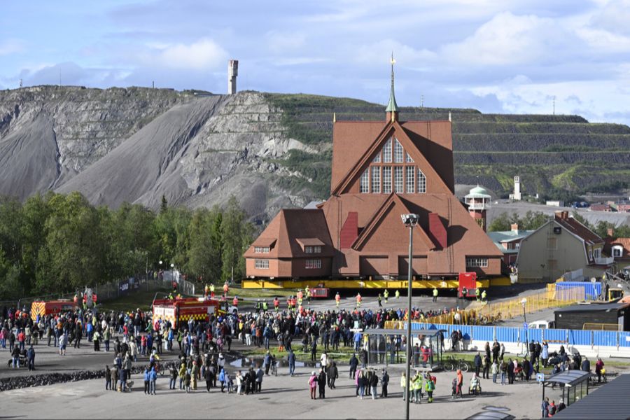 Der Umzug der Kirche von Kiruna wird zwei Tage dauern.