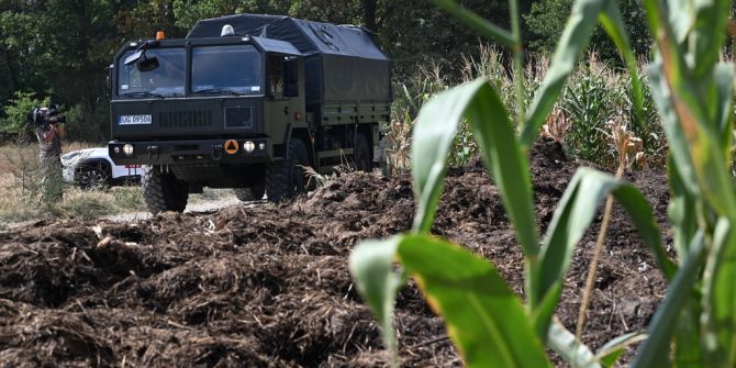 Polen Drohne Russland Maisfeld