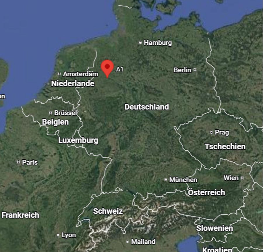 Hier wurde das Paar erwischt: Die Autobahn A1 Richtung Dortmund.