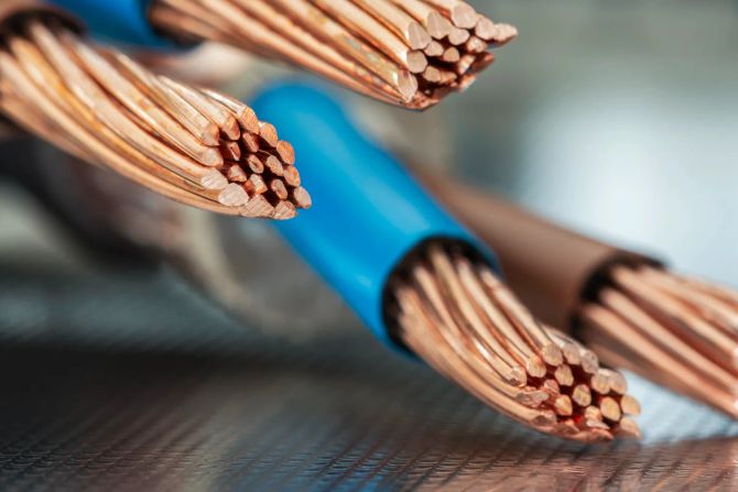 Kupfer Stromkabel
