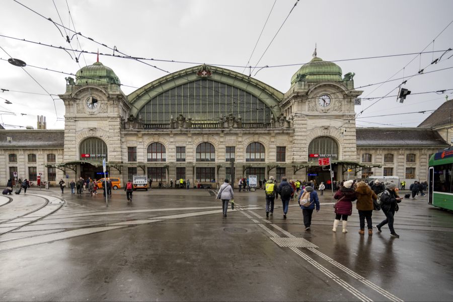 Die Hauptpasserelle liegt direkt hinter dem Haupteingang. Der Zugang zur Alternative vom Centralbahnplatz aus ist da etwas komplizierter.