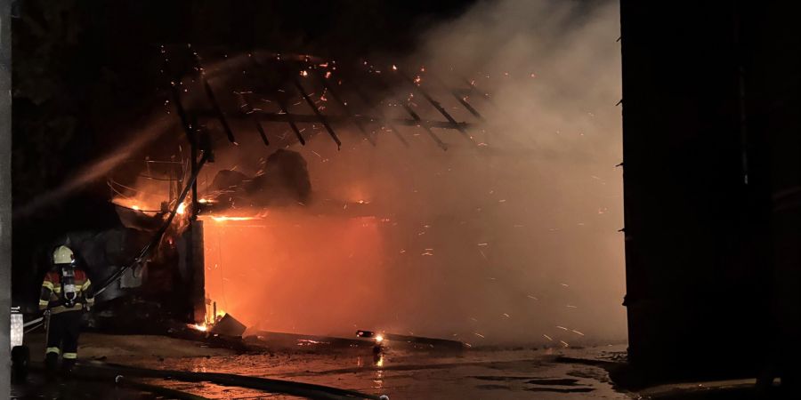 Stallbrand in Wangen