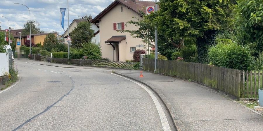 Unfallstelle in Bellach