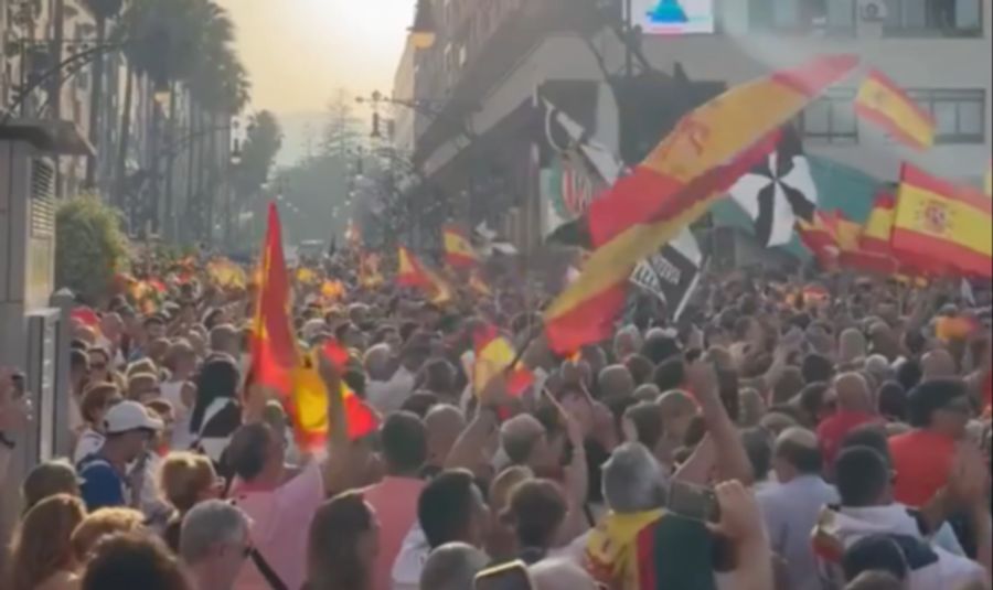 Die Grossdemonstration fand am Sonntagabend statt.