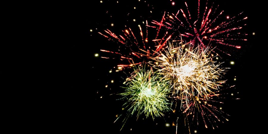 Feuerwerk bunt Himmel Nacht