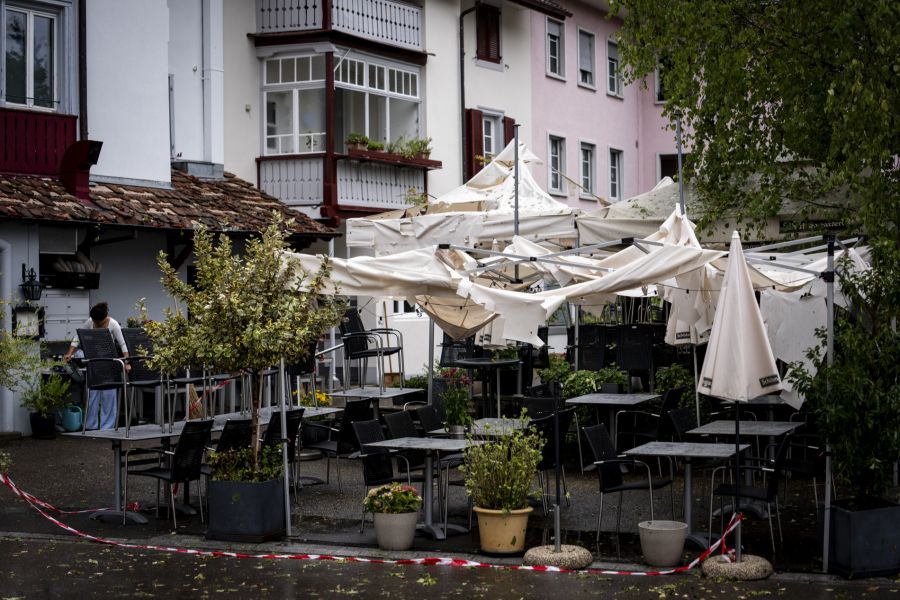 Die Zerstörung ist vieolerorts in der Schweiz gross – so etwa in Bülach ZH.