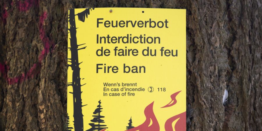 Im Kanton Bern gilt wegen grosser Waldbrandgefahr neu in sechs Verwaltungskreisen ein Feuerverbot im Wald und in Waldesnähe. (Symbolbild)