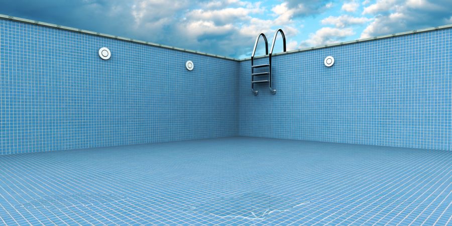 Wasser Badi Becken leer