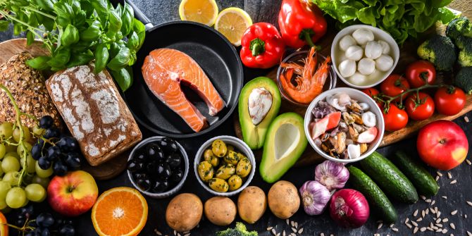 Mediterrane Ernährung Küche Lebensmittel
