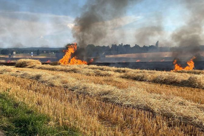 Gunzgen Stoppelfeldbrand