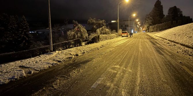 Unfallstelle in St. Gallen