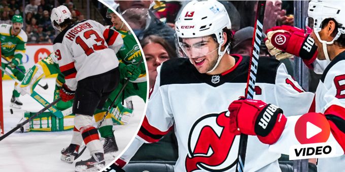 Grosse NHL-Show - Hattrick-Hischier schiesst Minnesota im Alleingang ab