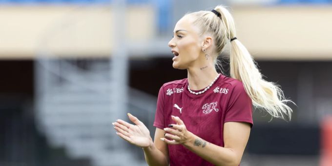 Alisha Lehmann im Training der Schweizer Nati. Alisha Lehmann