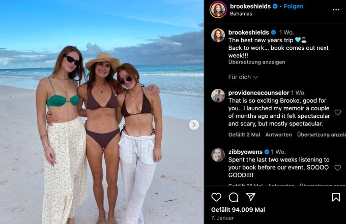 Brooke Shields ist heute Mama von zwei Töchtern. brooke shields