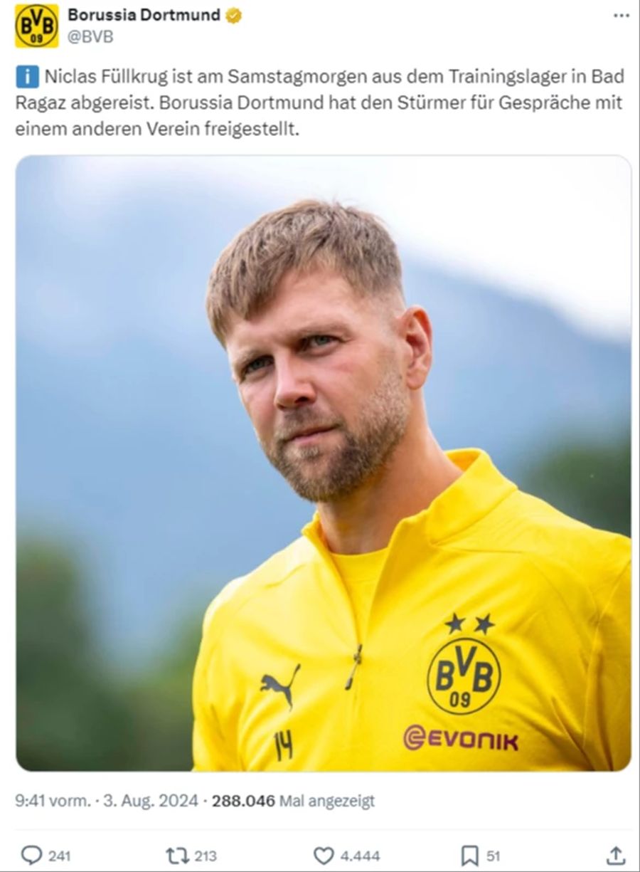 Niclas Füllkrug BVB