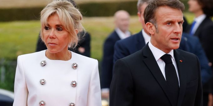 Brigitte Macron und Emmanuel Macron. (Archivbild) Paris 2024 Olympic Games - Gala dinner hosted by IOC and the French Presidency