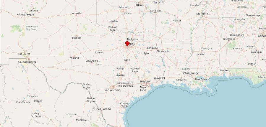 Arlington Texas Karte Hymne