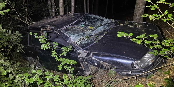 Vättis SG - Fahrunfähiger Autofahrer (19) stürzt Böschung herunter