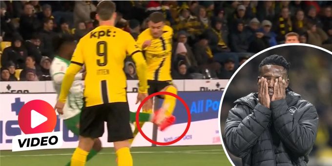 Den Tränen nahe - Für dieses Foul sieht FCSG-Yannick gegen YB Rot