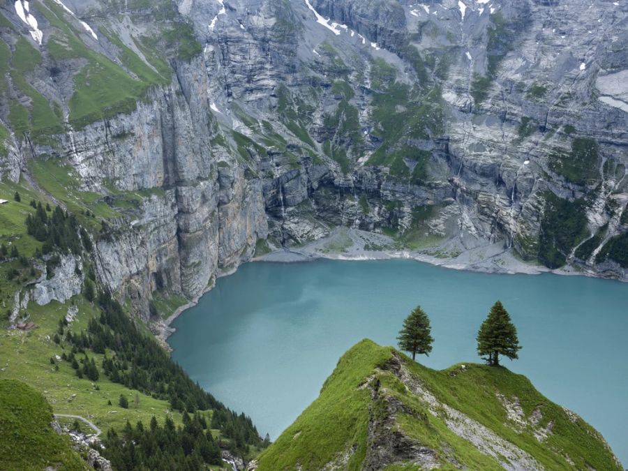 Doch vom «Spitze Stei» droht Gefahr für den See und die Häuser und Menschen in der Gefahrenzone.