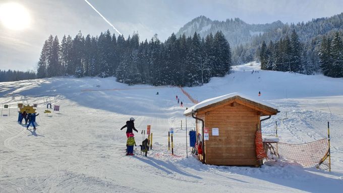 Blick auf Skilift in Luzern