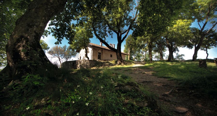 Berghütte auf Gipfel